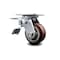 Service Caster 4 Inch Polyurethane Swivel Caster with Roller Bearing and Total Lock Brake SCC SCC-TTL30S420-PPUR - alternate 1